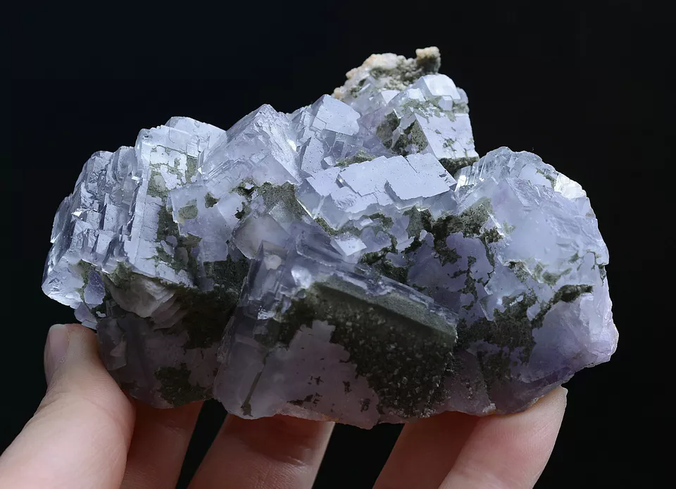 254g Natural ladder-Like Phantom Purple Fluorite Mineral Specimen / Yaogangxian