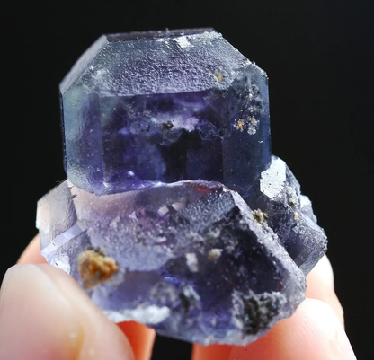 16g  Natural Rare Cube Purple Fluorite Cluster Mineral Specimen/Fujian China