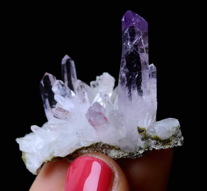 10.81g NATURAL Amethyst Quartz Skeletal Crystal Point Mineral Specimen/Mexico