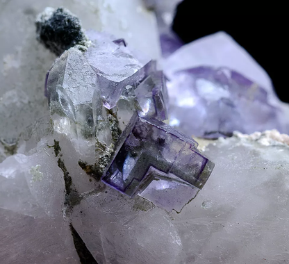 121g Natural Phantom Purple Fluorite Crystal Mineral Specimen/Yaogangxian China