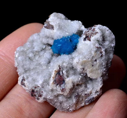 19.99g Natural CAVANSITE & ZEOLITE Crystal Symbiotic Mineral Specimen/India