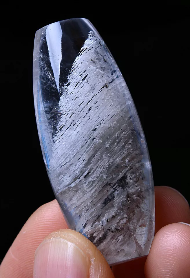 17.18g Natural Ghost White Thousand layer Phantom Quartz Crystal Pendant Healing