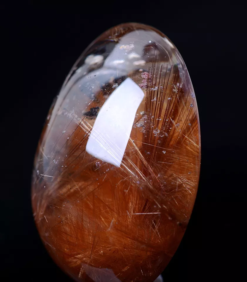 Natural Gold Rutilated Quartz Crystal Woman Men Powerful  Pendant  39.38g