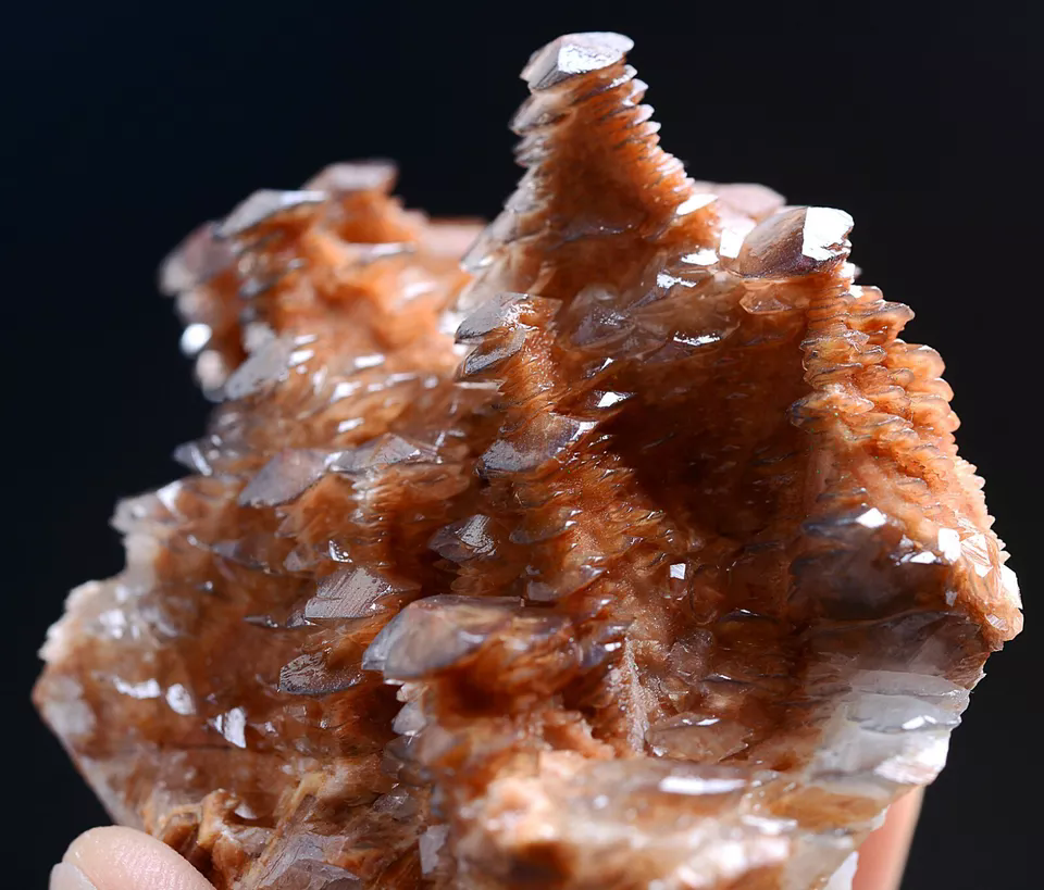 93g New Varieties Natural Rare Orange Calcite Tower-like Mineral Specimen/China