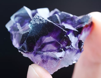 29g Natural Devil's Eye Purple FLUORITE Mineral Specimen/Inner Mongolia  China