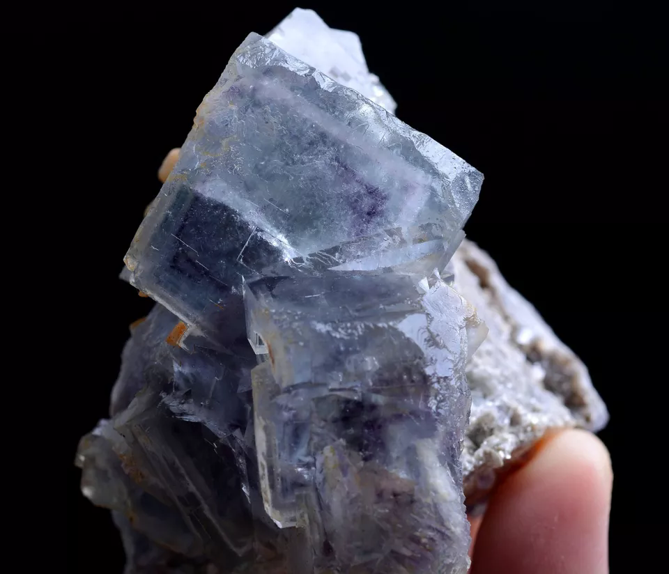 138g Natural Phantom Window Purple Fluorite Mineral Specimen/ Yaogangxian China