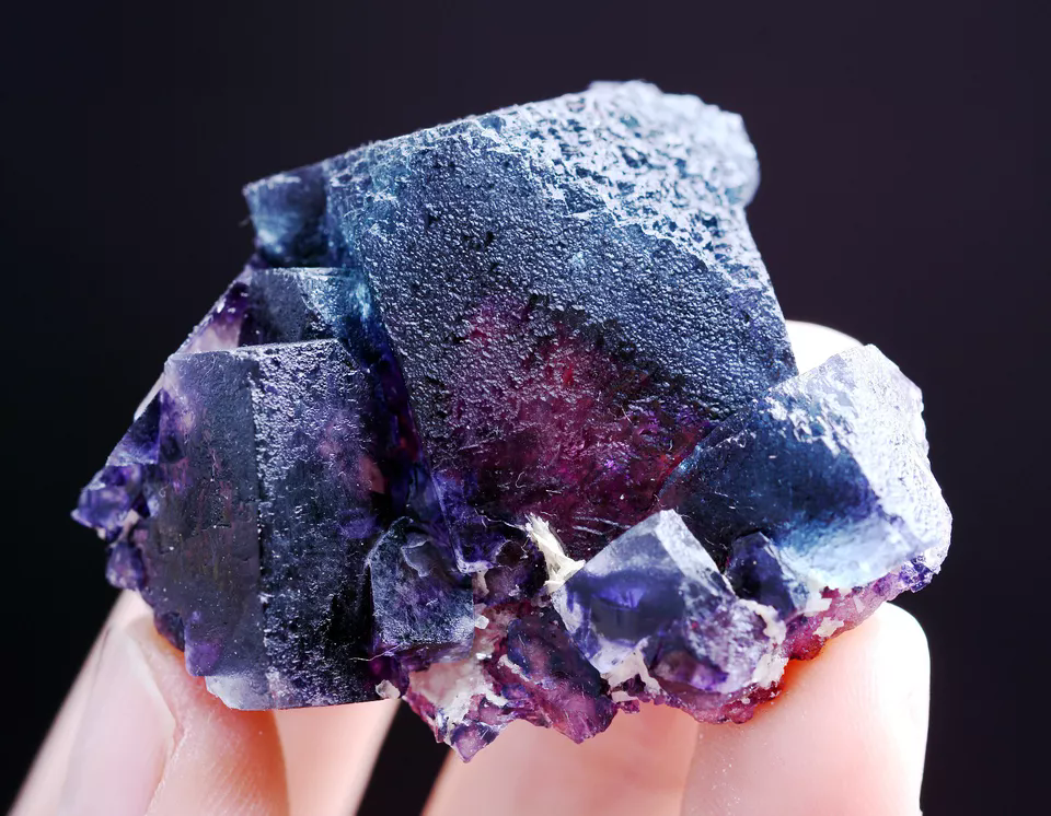 40g Natural Devil's Eye Purple FLUORITE Mineral Specimen/Inner Mongolia China