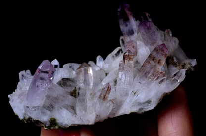 50.38g NATURAL Amethyst Quartz Skeletal Crystal Point Mineral Specimen/ Mexico