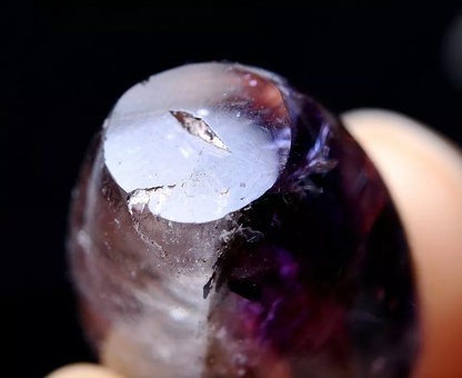 10.28g Natural Rare Amethyst Crystal ”Water Bile“Cylindrical Madam Pendant