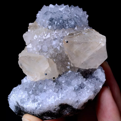 188.98g Newly Discovered White Apophyllite CRYSTAL CLUSTER Mineral  Specimen