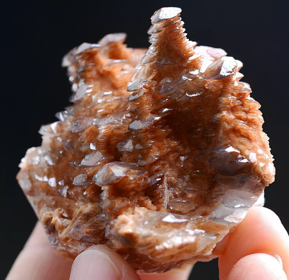 93g New Varieties Natural Rare Orange Calcite Tower-like Mineral Specimen/China