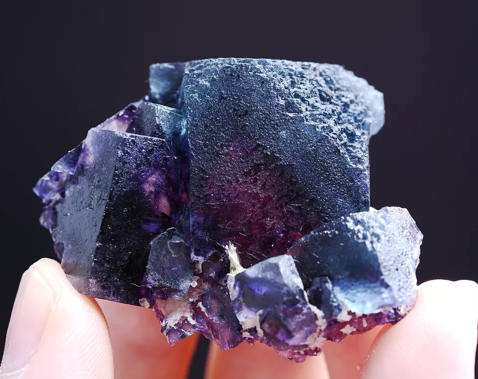 40g Natural Devil's Eye Purple FLUORITE Mineral Specimen/Inner Mongolia China