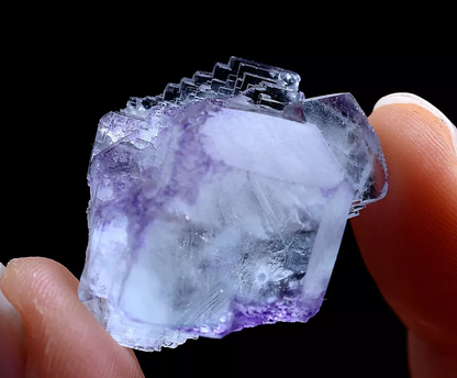 13g Natural Phantom Purple Fluorite Mineral Specimen / Yaogangxian  China