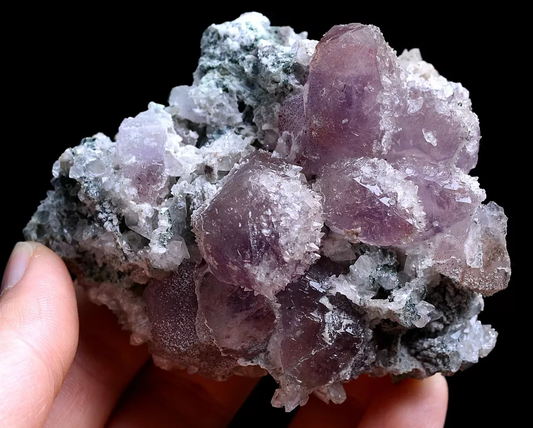 174g NATURAL Calcite & Amethyst Quartz Skeletal Crystal Point Mineral Specimen