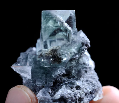 31.0g Natural Rare lucency Ghost Fluorite Mineral Specimen/ Xianghuapu China