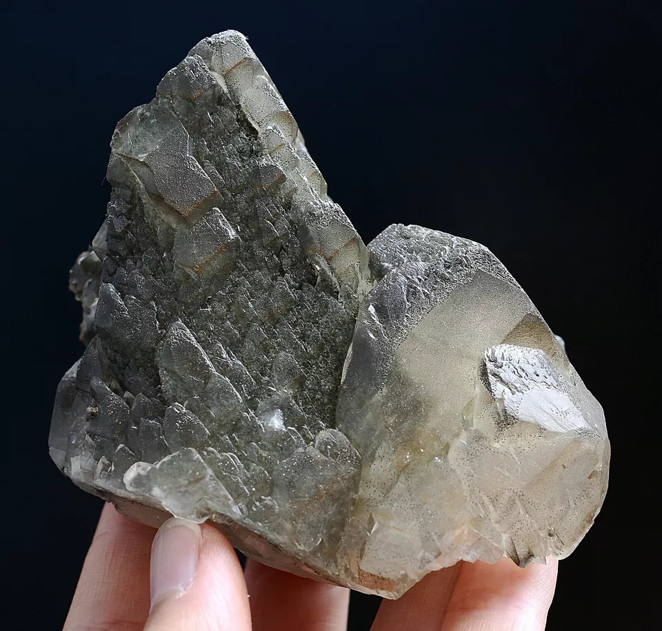 360.5g Natural Ladder-Like Calcite & Pyrite Symbiotic Mineral Specimen/ China