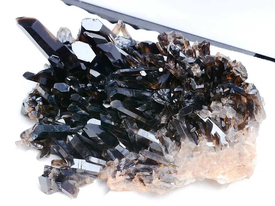 1218g  Natural Rare Smoky & Black QUARTZ Crystal Cluster Mineral Specimen