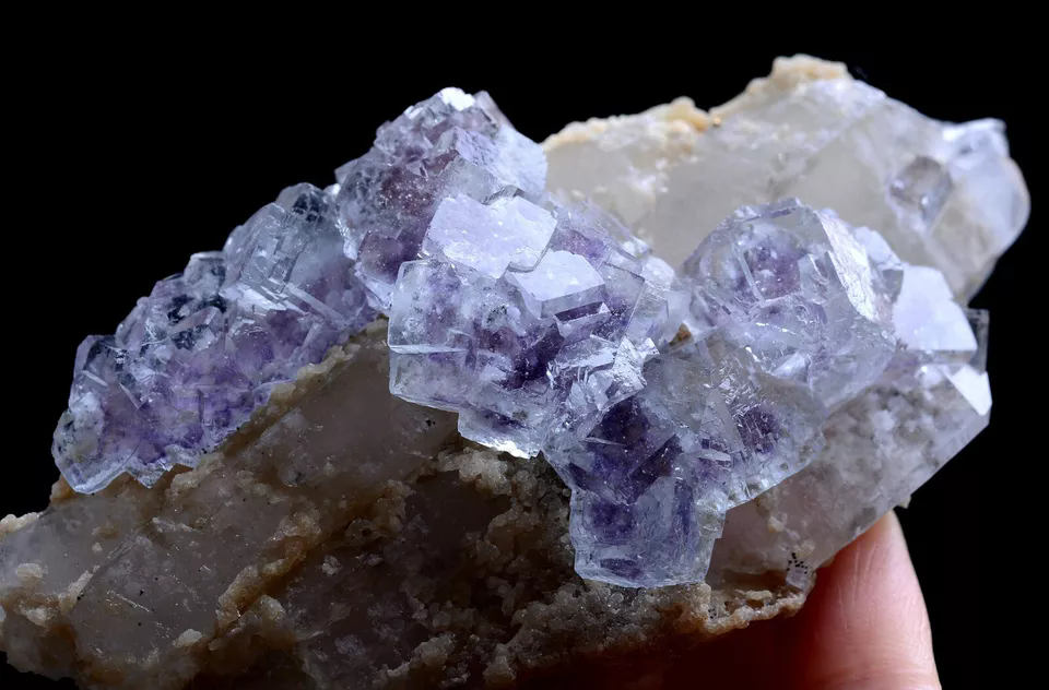 149g Natura Clear Purple FLUORITE  CRYSTAL Mineral Specimen/Yaogangxian China