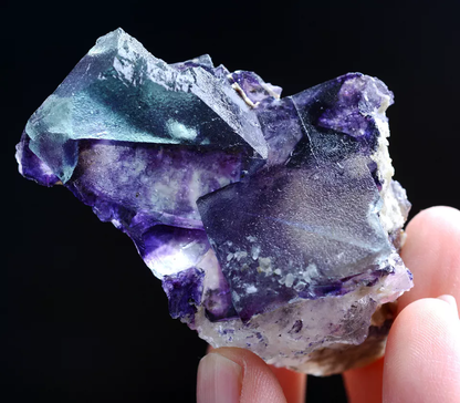 79g Natural Devil's Eye Purple FLUORITE Mineral Specimen/Inner Mongolia  China