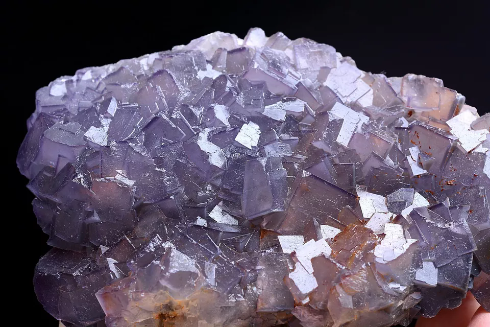 723.5g Natural Phantom Window Purple Fluorite CRYSTAL CLUSTER Mineral Specimen