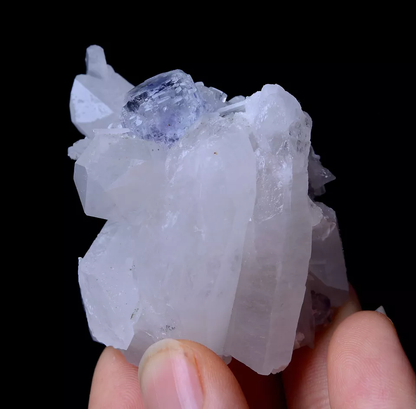 73.52g NEWLY DISCOVERED RARE PURPLE FLUORITE &CRYSTAL SYMBIOTIC MINERAL SAMPLES