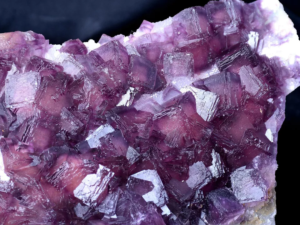 3065g NEWLY DISCOVERED RARE PURPLE FLUORITE CRYSTAL CLUSTER MINERAL SAMPLES