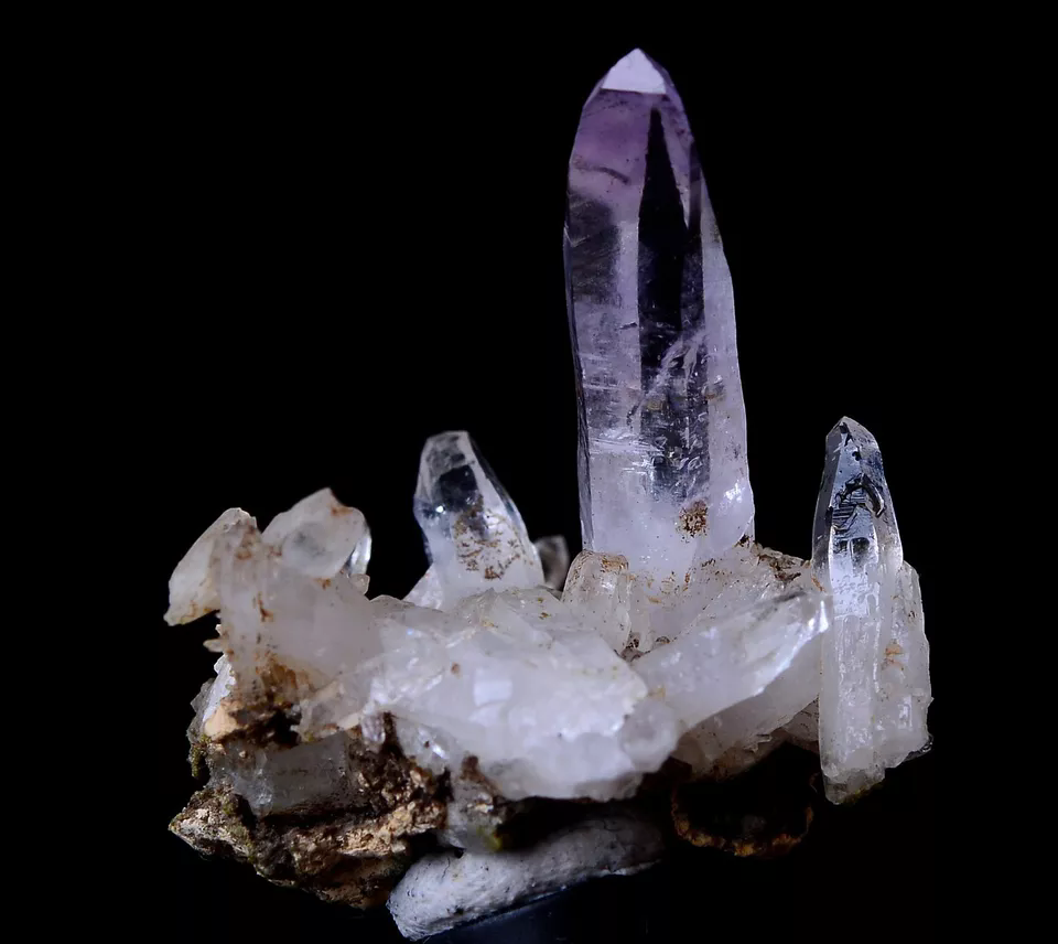 5.45g NATURAL Amethyst Quartz Skeletal Crystal Point Mineral Specimen/Mexico