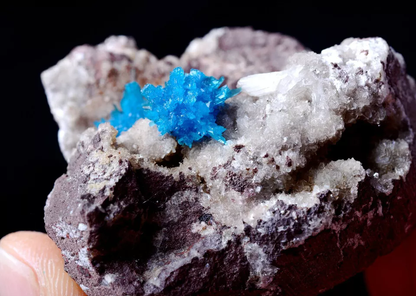 42.5g Natural CAVANSITE & ZEOLITE Crystal Symbiotic Mineral Specimen/India