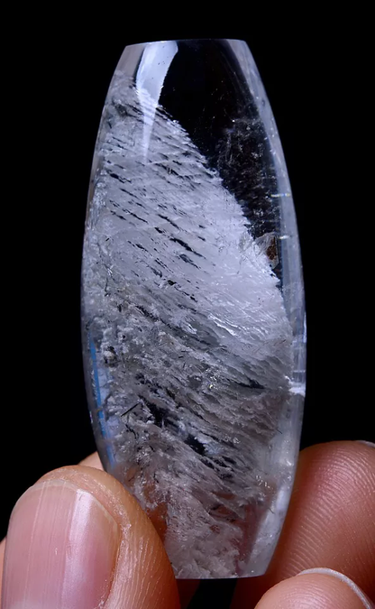 17.18g Natural Ghost White Thousand layer Phantom Quartz Crystal Pendant Healing