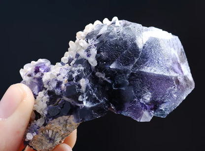 74.g Natural Devil's Eye Purple FLUORITE Mineral Specimen/Inner Mongolia China