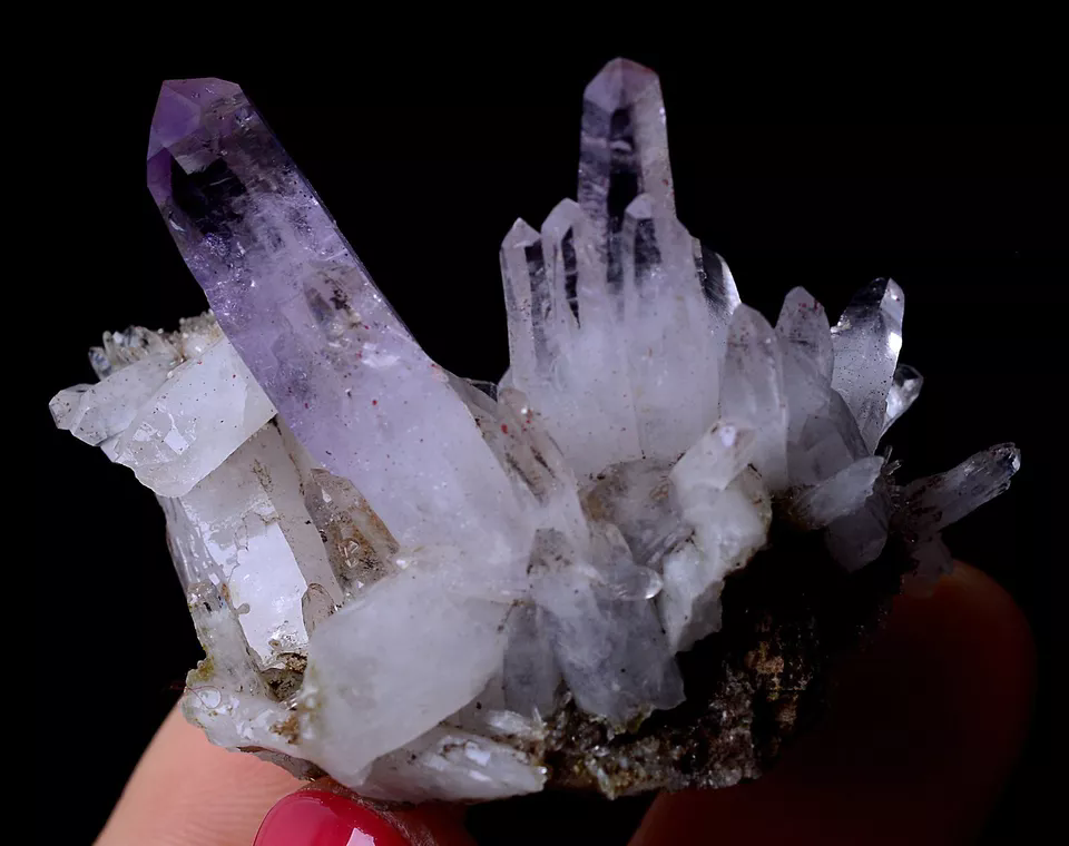 23.26g NATURAL Amethyst Quartz Skeletal Crystal Point Mineral Specimen/Mexico