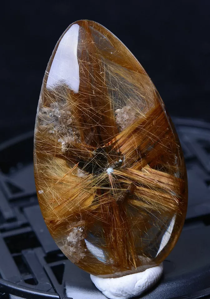 57.30ct Natural Gold Rutilated Quartz Crystal Woman & Men Cure Powerful Pendant