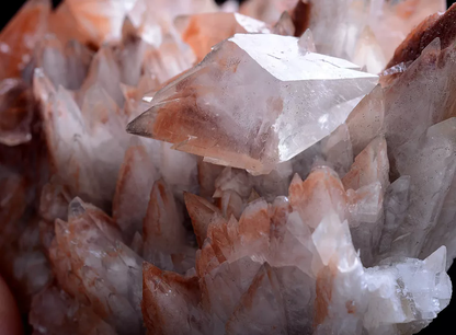 284g Natural red double-pointed Calcite Mineral Specimen / Hubei  China