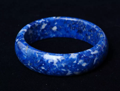 Beautiful Natural Lazurite Gemstone Healing Woman Bangle Inner Diameter 61mm