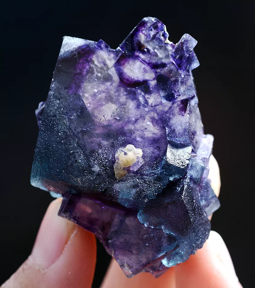 43g Natural Devil's Eye Purple FLUORITE Mineral Specimen/Inner Mongolia China