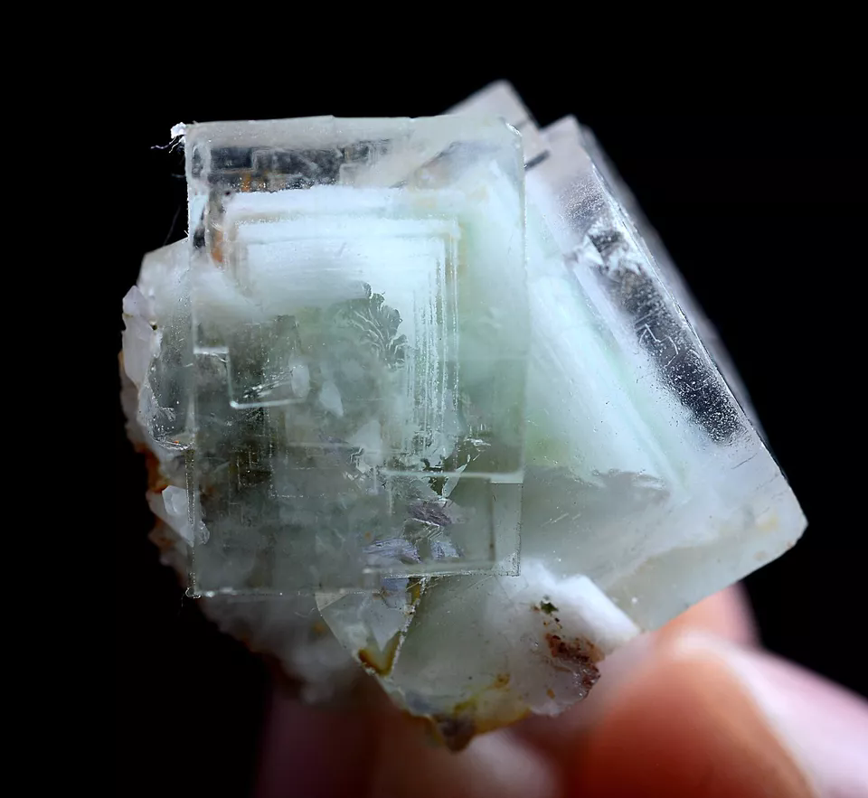 7g Natural Phantom Window Green Fluorite Mineral Specimen/Yaogangxian China