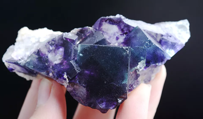 113g Natural Devil's Eye Purple FLUORITE Mineral Specimen/Inner Mongolia  China