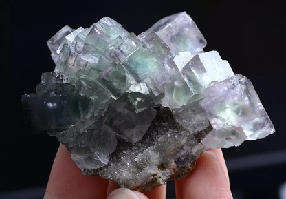 71g Natural Phantom Window Green Fluorite CRYSTAL CLUSTER Mineral Specimen