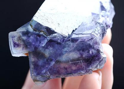 115g Natural Devil's Eye Purple FLUORITE Mineral Specimen/Inner Mongolia  China