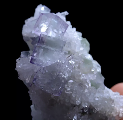 39g Natural Clear Purple Green FLUORITE Crystal Mineral Specimen/China