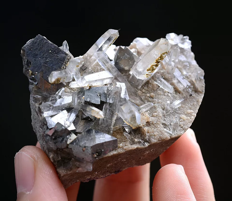 77g Natura Arsenopyrite &Crystal Cluster Mineral Specimen/Yaogangxian China