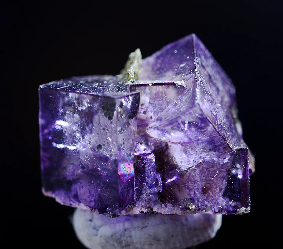 2.7g Natural Clear Phantom Purple FLUORITE Mineral Specimen /Yaogangxian China