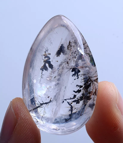 12.41g Natural Rare Tree Type Quartz Crystal Woman Energy Stone Pendant