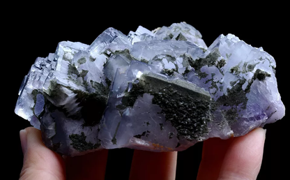 254g Natural ladder-Like Phantom Purple Fluorite Mineral Specimen / Yaogangxian