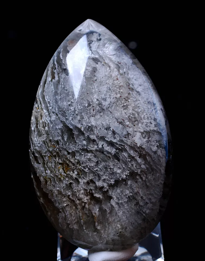 Natural Ghost White Thousand layer Phantom Quartz Crystal Pendant 41.43g