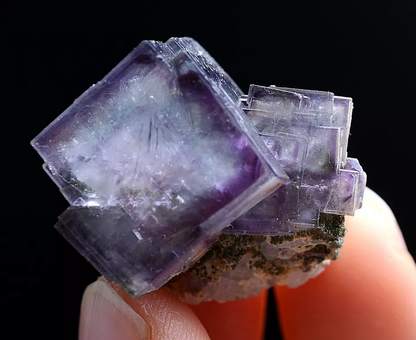 15g Natural Phantom Window Purple Fluorite Mineral Specimen/ Yaogangxian  China