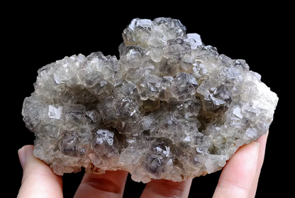 320g Natural Rare Clear Gray Fluorite Crystal Mineral Specimen/China