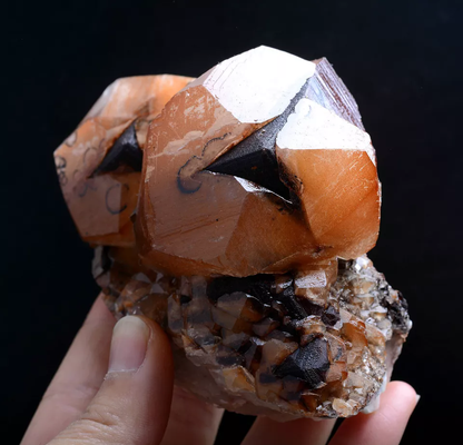 446g Beautiful Natural Rare Red "Benz" Calcite Mineral Specimen / China