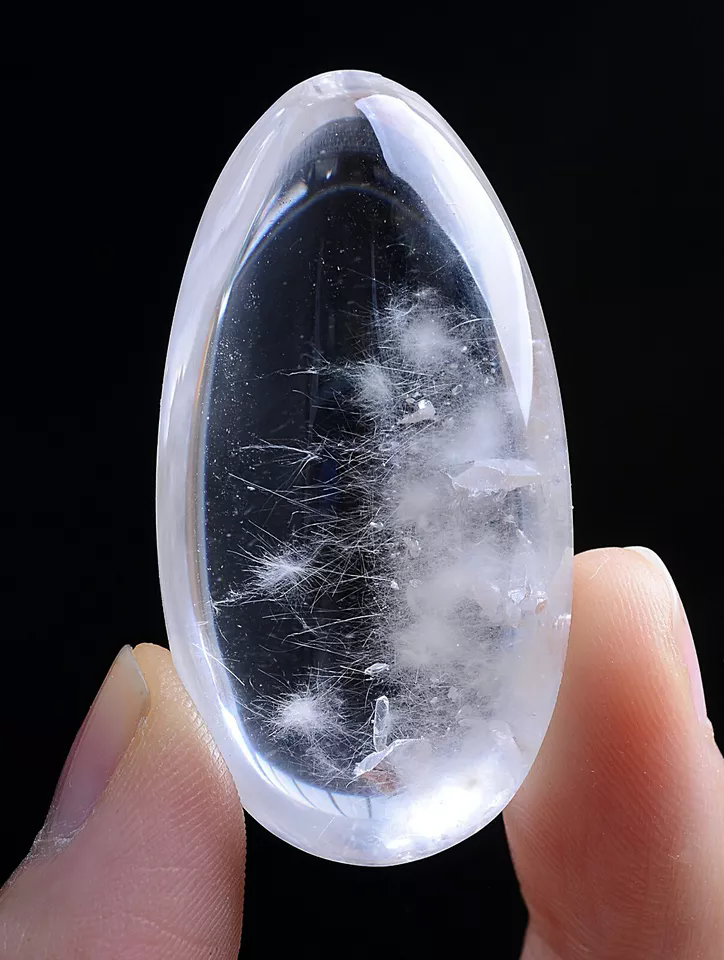 26g Natural Clear Rabbit Hair "Stone Inside Stone"Quartz Crystal Pendant