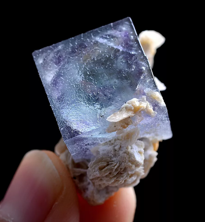 16g Natural Phantom Window Purple Fluorite Calcite Mineral Specimen/Yaogangxian